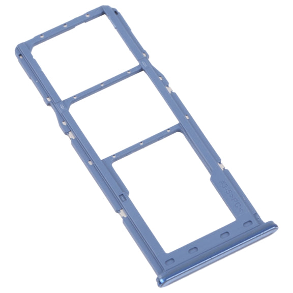 For Samsung Galaxy M32 5G SM-M326B Original SIM Card Tray + SIM Card Tray + Micro SD card tray (Blue)