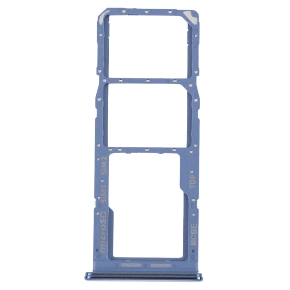 For Samsung Galaxy M32 5G SM-M326B Original SIM Card Tray + SIM Card Tray + Micro SD card tray (Blue)