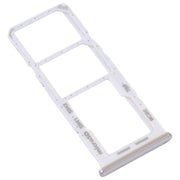 For Samsung Galaxy M32 5G SM-M326B Original SIM Card Tray + SIM Card Tray + Micro SD card tray (White)