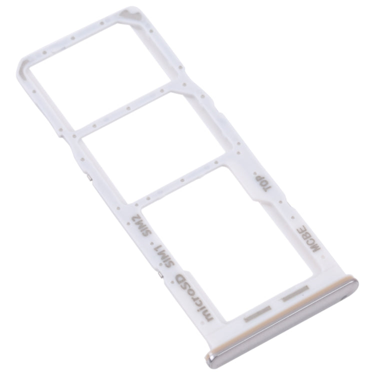 For Samsung Galaxy M32 5G SM-M326B Original SIM Card Tray + SIM Card Tray + Micro SD card tray (White)