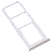 For Samsung Galaxy M32 5G SM-M326B Original SIM Card Tray + SIM Card Tray + Micro SD card tray (White)