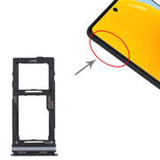 For Samsung Galaxy M52 5G SM-M526B Original SIM Card Tray + SIM Card Tray / Micro SD card tray (Black)