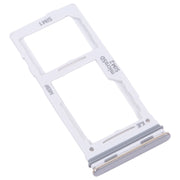For Samsung Galaxy M52 5G SM-M526B Original SIM Card Tray + SIM Card Tray / Micro SD card tray (White)
