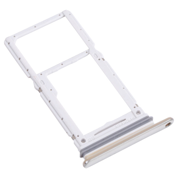 For Samsung Galaxy A73 5G SM-A736B Original SIM Card Tray + SIM Card Tray / Micro SD Card Tray (White)