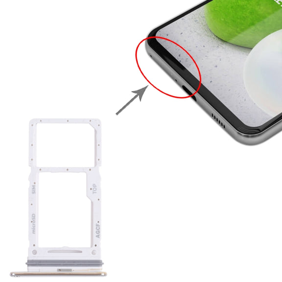 For Samsung Galaxy A73 5G SM-A736B Original SIM Card Tray + SIM Card Tray / Micro SD Card Tray (White)