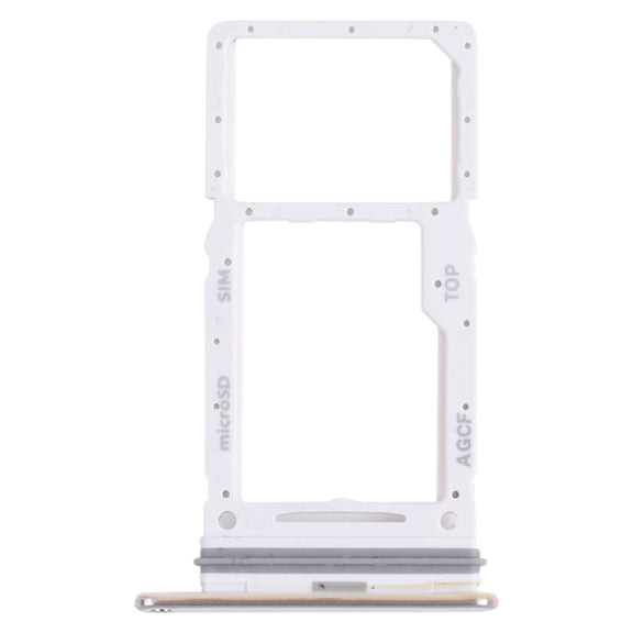 For Samsung Galaxy A73 5G SM-A736B Original SIM Card Tray + SIM Card Tray / Micro SD Card Tray (White)