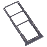 For Samsung Galaxy A13 SM-A135 Original SIM Card Tray + SIM Card Tray + Micro SD card tray (Black)