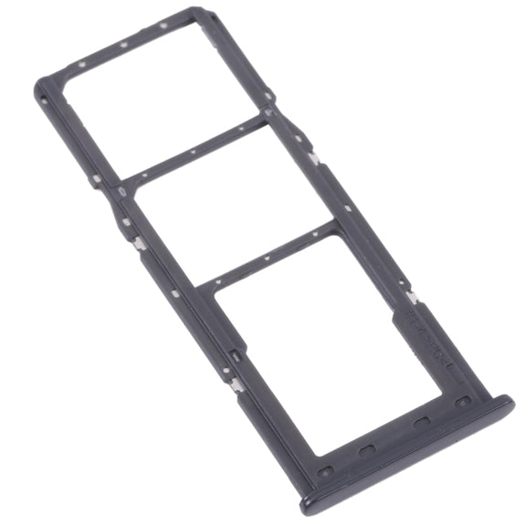 For Samsung Galaxy A13 SM-A135 Original SIM Card Tray + SIM Card Tray + Micro SD card tray (Black)