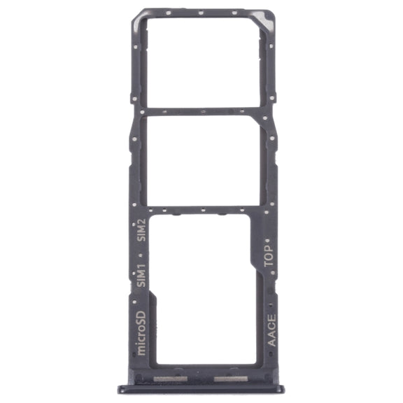For Samsung Galaxy A13 SM-A135 Original SIM Card Tray + SIM Card Tray + Micro SD card tray (Black)