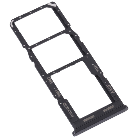 For Samsung Galaxy A13 5G SM-A136 Original SIM Card Tray + SIM Card Tray + Micro SD card tray (Black)