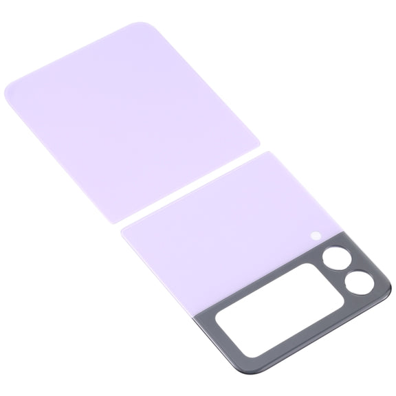 For Samsung Galaxy Z Flip3 5G SM-F711B Glass Battery Back Cover (Purple)