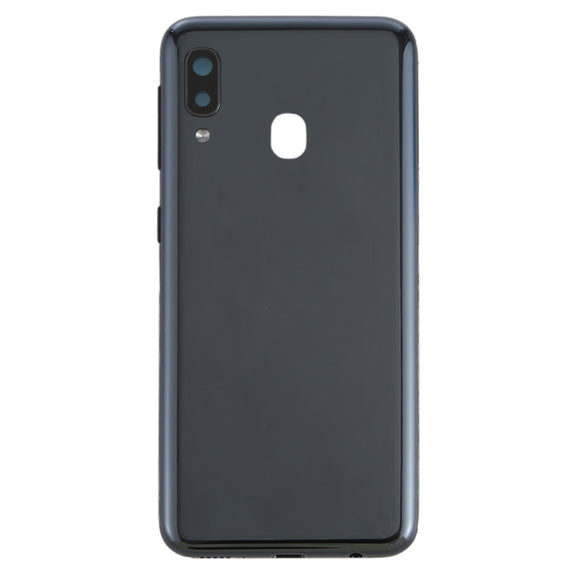 For Galaxy A20e Battery Back Cover with Side Keys (Black)