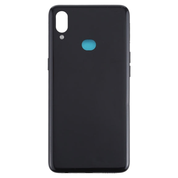 For Galaxy A10s Battery Back Cover with Side Keys (Black)