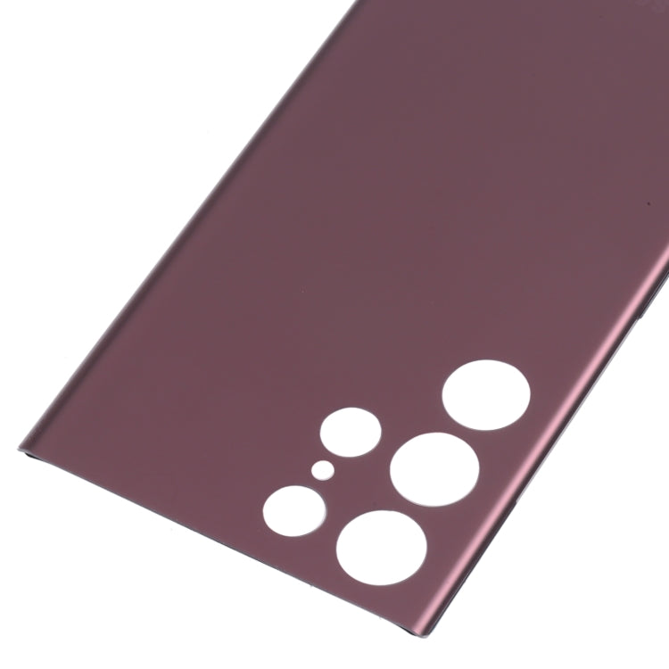 For Samsung Galaxy S22 Ultra Battery Back Cover (Dark Red)
