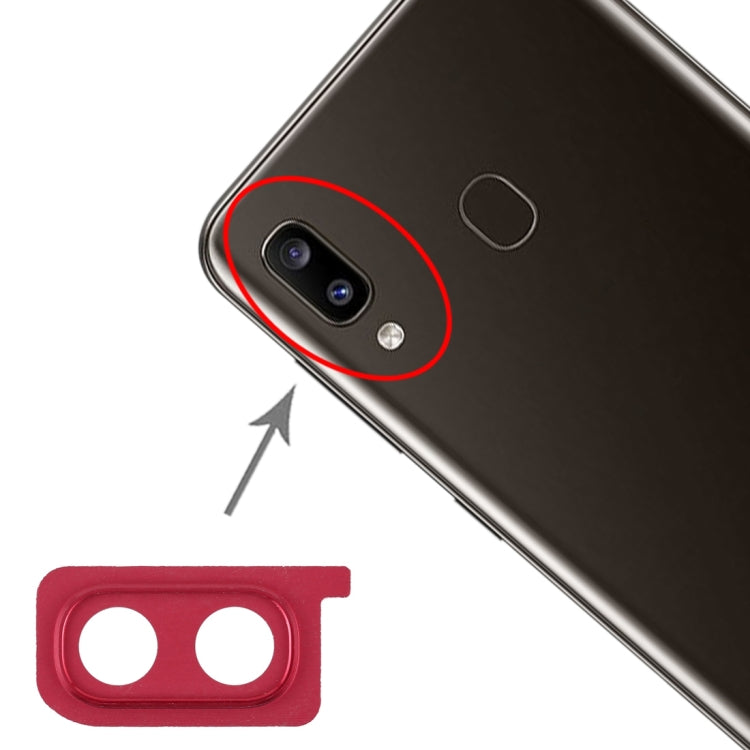 For Galaxy A20 10pcs Camera Lens Cover (Red)