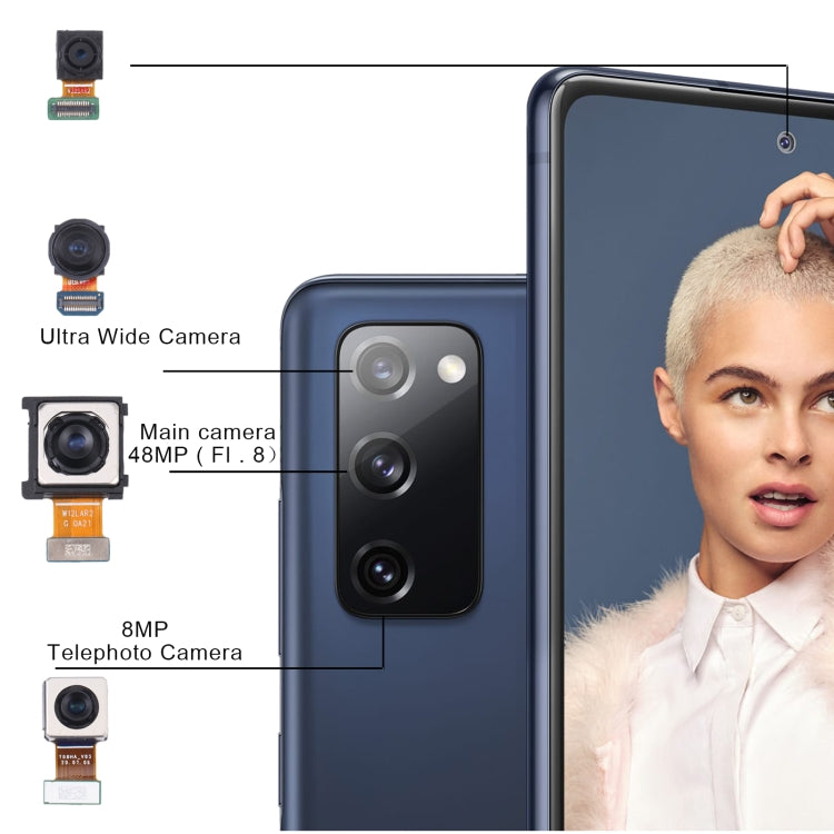 For Samsung Galaxy S20 FE SM-G780 Original Camera Set (Telephoto + Wide + Main Camera + Front Camera) - free shipping - PMC Jewellery - Order now!