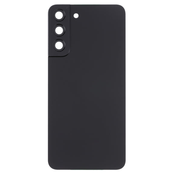 For Samsung Galaxy S22+ 5G SM-S906B Battery Back Cover with Camera Lens Cover (Black)