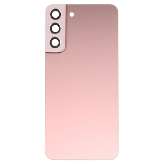 For Samsung Galaxy S22+ 5G SM-S906B Battery Back Cover with Camera Lens Cover (Pink)