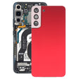 For Samsung Galaxy S22+ 5G SM-S906B Battery Back Cover with Camera Lens Cover (Red) - free shipping - PMc TechLife - Order now!