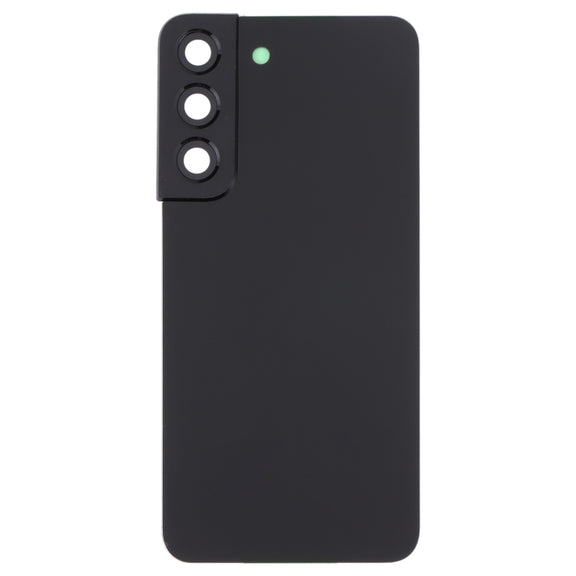 For Samsung Galaxy S22 5G SM-S901B Battery Back Cover with Camera Lens Cover (Black)