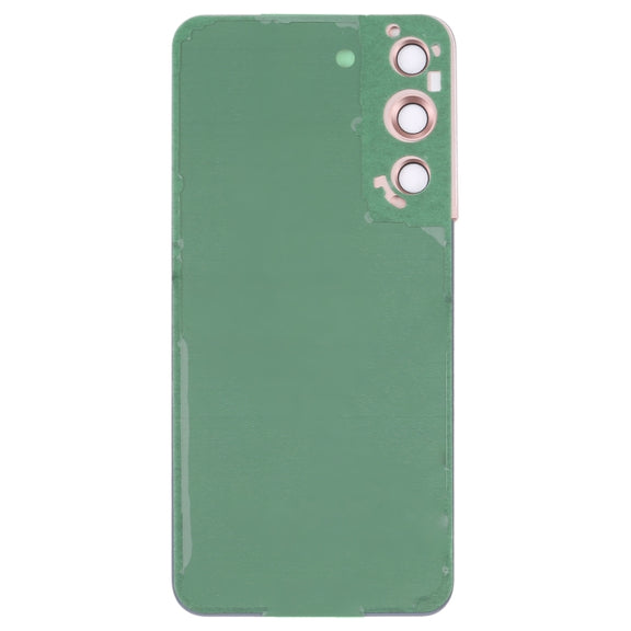 For Samsung Galaxy S22 5G SM-S901B Battery Back Cover with Camera Lens Cover (Pink)