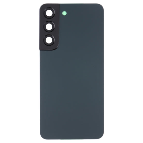 For Samsung Galaxy S22 5G SM-S901B Battery Back Cover with Camera Lens Cover (Green)