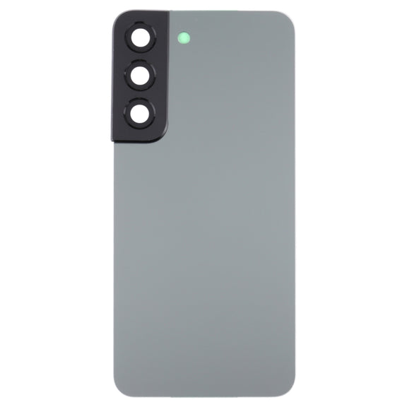 For Samsung Galaxy S22 5G SM-S901B Battery Back Cover with Camera Lens Cover (Grey)