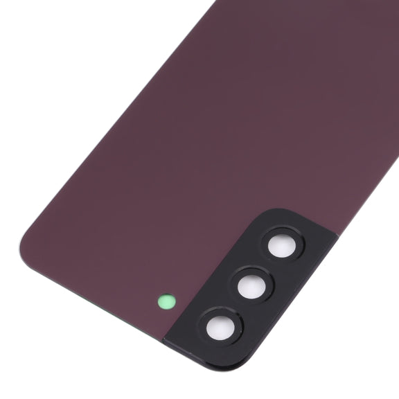 For Samsung Galaxy S22 5G SM-S901B Battery Back Cover with Camera Lens Cover (Purple)