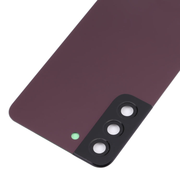 For Samsung Galaxy S22 5G SM-S901B Battery Back Cover with Camera Lens Cover (Purple)