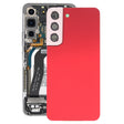 For Samsung Galaxy S22 5G SM-S901B Battery Back Cover with Camera Lens Cover (Red) - free shipping - PMc TechLife - Order now!