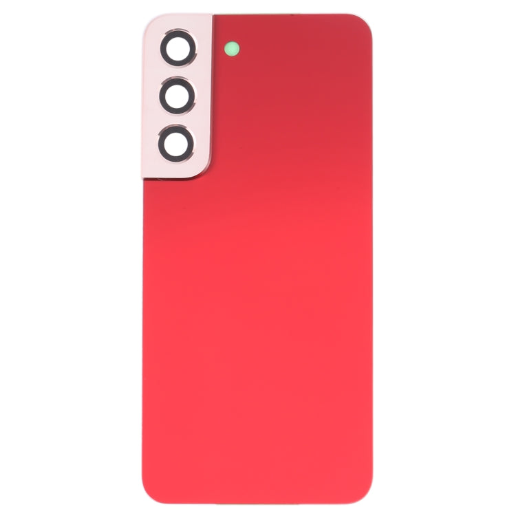 For Samsung Galaxy S22 5G SM-S901B Battery Back Cover with Camera Lens Cover (Red) - free shipping - PMc TechLife - Order now!