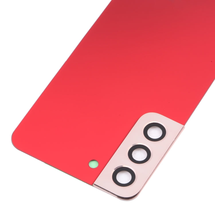 For Samsung Galaxy S22 5G SM-S901B Battery Back Cover with Camera Lens Cover (Red) - free shipping - PMc TechLife - Order now!