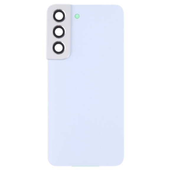 For Samsung Galaxy S22 5G SM-S901B Battery Back Cover with Camera Lens Cover (White)