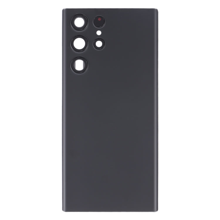 For Samsung Galaxy S22 Ultra 5G SM-S908B Battery Back Cover with Camera Lens Cover (Black)