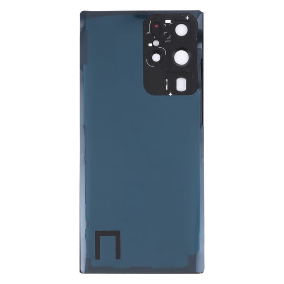 For Samsung Galaxy S22 Ultra 5G SM-S908B Battery Back Cover with Camera Lens Cover (Black)