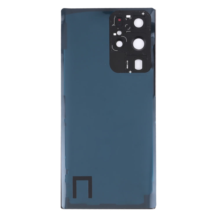 For Samsung Galaxy S22 Ultra 5G SM-S908B Battery Back Cover with Camera Lens Cover (Black)