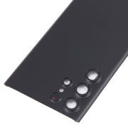 For Samsung Galaxy S22 Ultra 5G SM-S908B Battery Back Cover with Camera Lens Cover (Black)