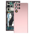 For Samsung Galaxy S22 Ultra 5G SM-S908B Battery Back Cover with Camera Lens Cover (Pink) - free shipping - PMc TechLife - Order now!