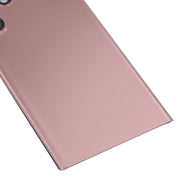 For Samsung Galaxy S22 Ultra 5G SM-S908B Battery Back Cover with Camera Lens Cover (Pink)