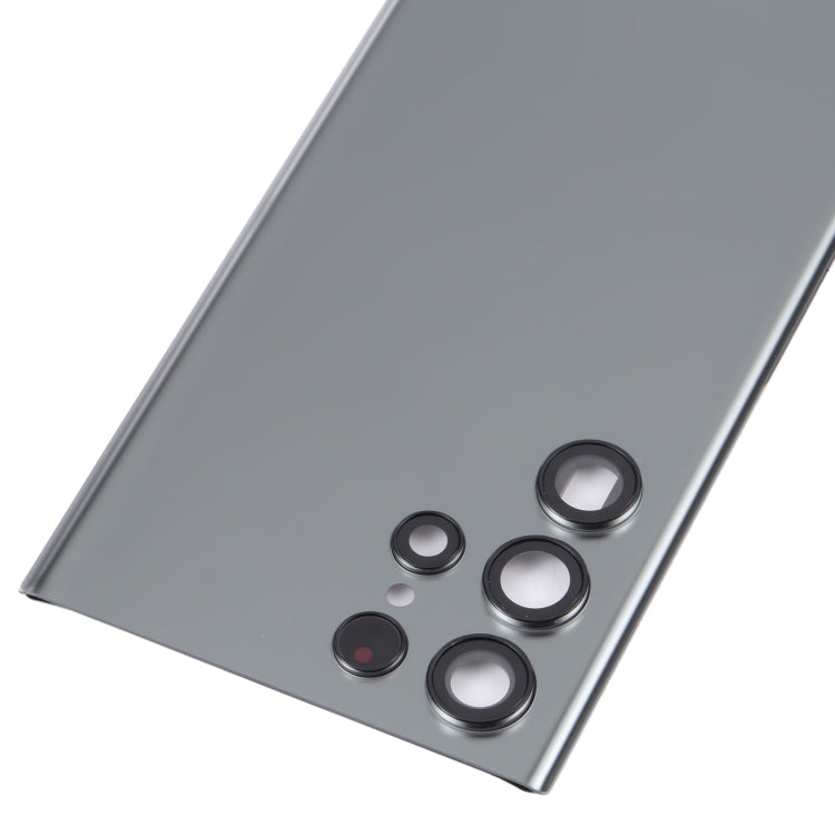 For Samsung Galaxy S22 Ultra 5G SM-S908B Battery Back Cover with Camera Lens Cover (Grey)