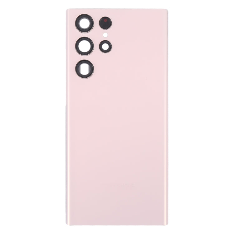 For Samsung Galaxy S22 Ultra 5G SM-S908B Battery Back Cover with Camera Lens Cover (Gold)