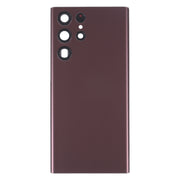 For Samsung Galaxy S22 Ultra 5G SM-S908B Battery Back Cover with Camera Lens Cover (Purple)