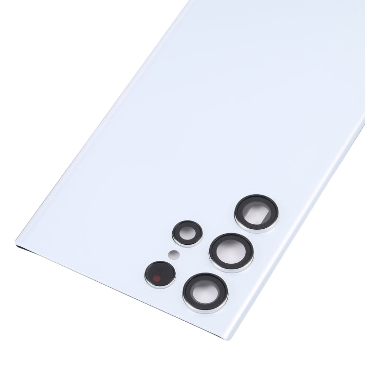 For Samsung Galaxy S22 Ultra 5G SM-S908B Battery Back Cover with Camera Lens Cover (White)