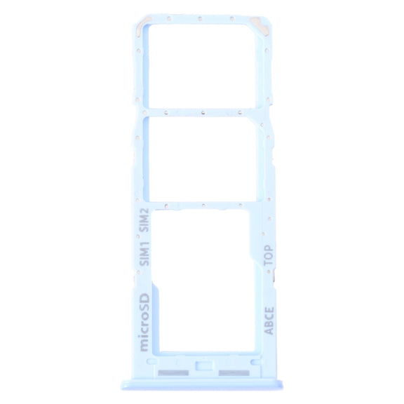 For Samsung Galaxy A23 SM-A235 Original SIM Card Tray + SIM Card Tray + Micro SD Card Tray (Blue)