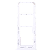 For Samsung Galaxy A23 SM-A235 Original SIM Card Tray + SIM Card Tray + Micro SD Card Tray (White)