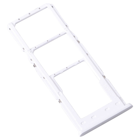 For Samsung Galaxy A23 SM-A235 Original SIM Card Tray + SIM Card Tray + Micro SD Card Tray (White)