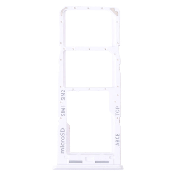 For Samsung Galaxy A23 SM-A235 Original SIM Card Tray + SIM Card Tray + Micro SD Card Tray (White)