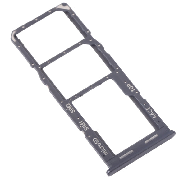 For Samsung Galaxy A13 SM-A135 Original SIM Card Tray + SIM Card Tray + Micro SD Card Tray (Black)