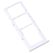 For Samsung Galaxy A13 SM-A135 Original SIM Card Tray + SIM Card Tray + Micro SD Card Tray (White)