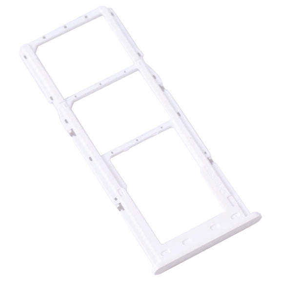 For Samsung Galaxy A13 SM-A135 Original SIM Card Tray + SIM Card Tray + Micro SD Card Tray (White)